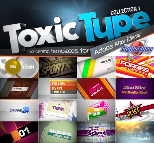 Digitаl Juicе - Toxic Type Collection 1 (50 Projects for After Effects)