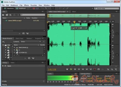 Звуковой редактор Adobe Audition CS6 v5.0.708 Multilanguage (PC)