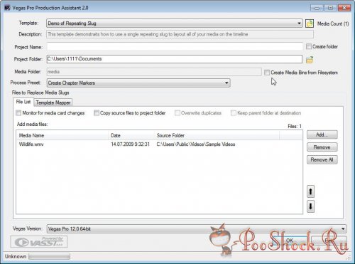 Vegas Pro Production Assistant 2.0.10.28454