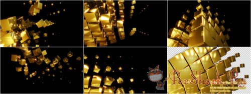 Videohive - Cube Transition Pack - Gold