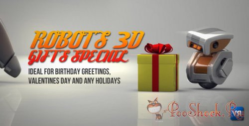 Videohive - Robots 3D gifts special (.aep)