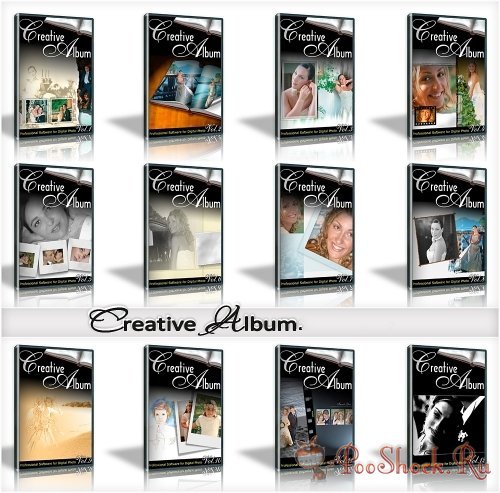 Creative Album Templates - Wedding 12 sets