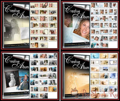 Creative Album Templates - Wedding 12 sets