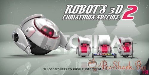 Videohive - Robots 3D Christmas Special II (.aep)