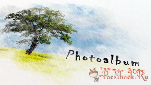 VideoHive - Pencil Watercolor Photo Album (.aep)