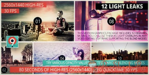 VideoHive - Light Leaks Pack II (.mov)