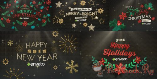 Videohive - Hanging Holiday Greetings Pack