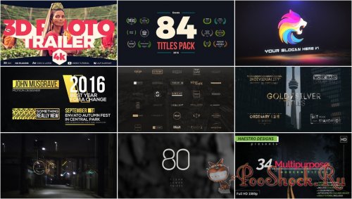 VideoHivePack - 314 (After Effects Projects Pack)