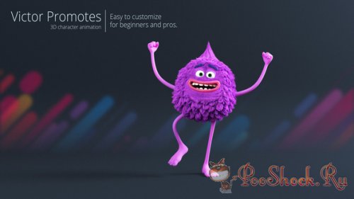 Victor Promotes - 3D Character Animation (AEP)