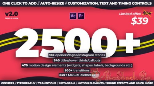 Trendy Motion Graphics Package 2.1 (for After Effects)