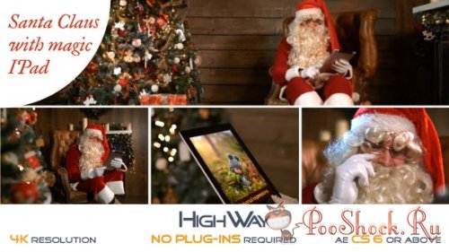 VideoHive - Santa Claus With Magic IPad (AEP)