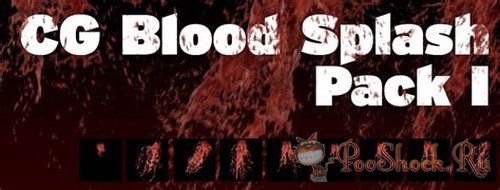 FX Elements - CG Blood Splashes - Pack 1 (MOV)