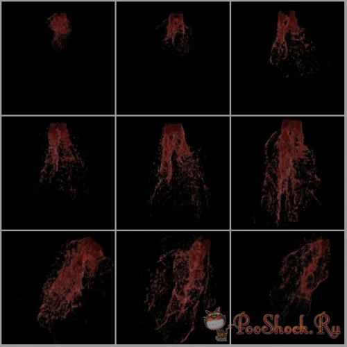 FX Elements - CG Blood Splashes - Pack 1 (MOV)