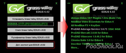 Grass Valley EDIUS 6.02 Content +Обновлённый русификатор!